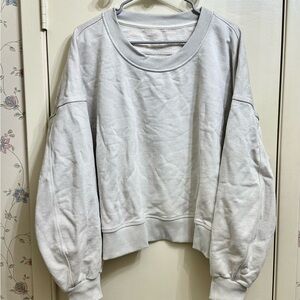 Lululemon Glitter Oversized Crew Sweatshirt SZ 20
